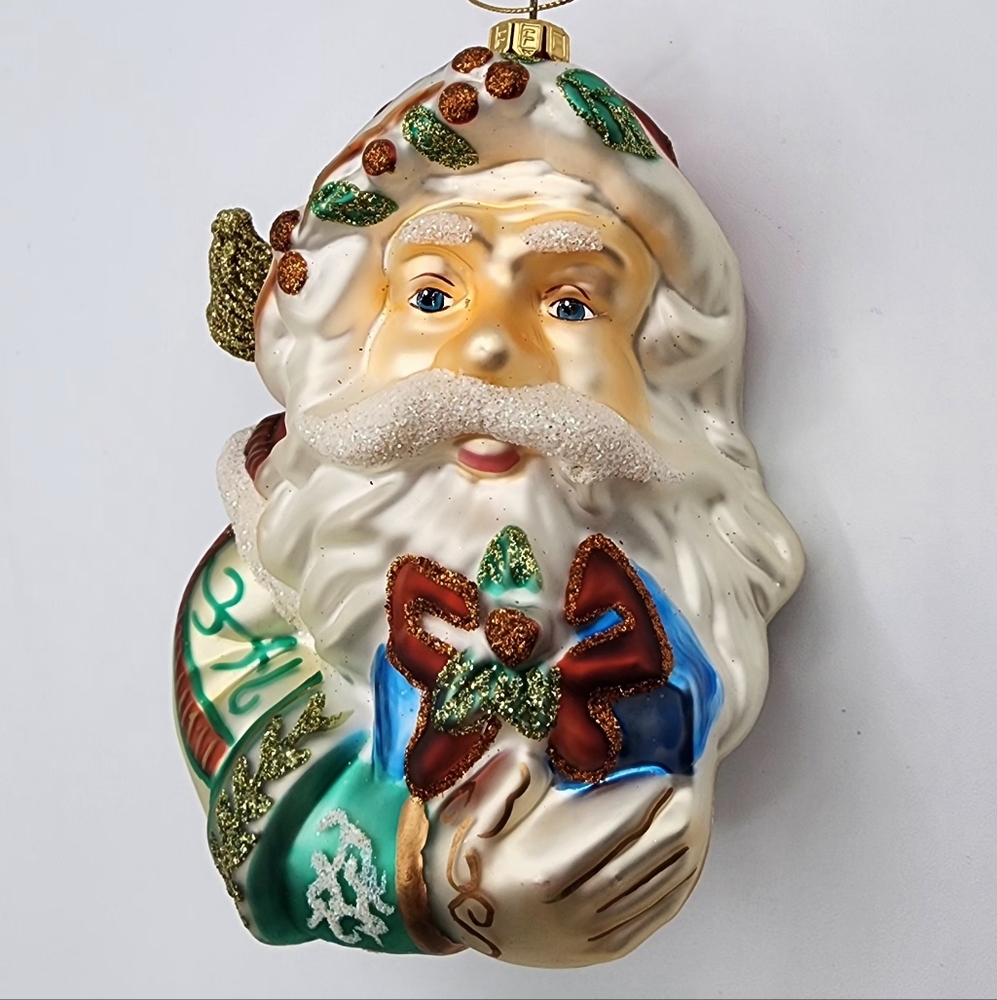 Festive Large Santa Claus Christmas Ornament